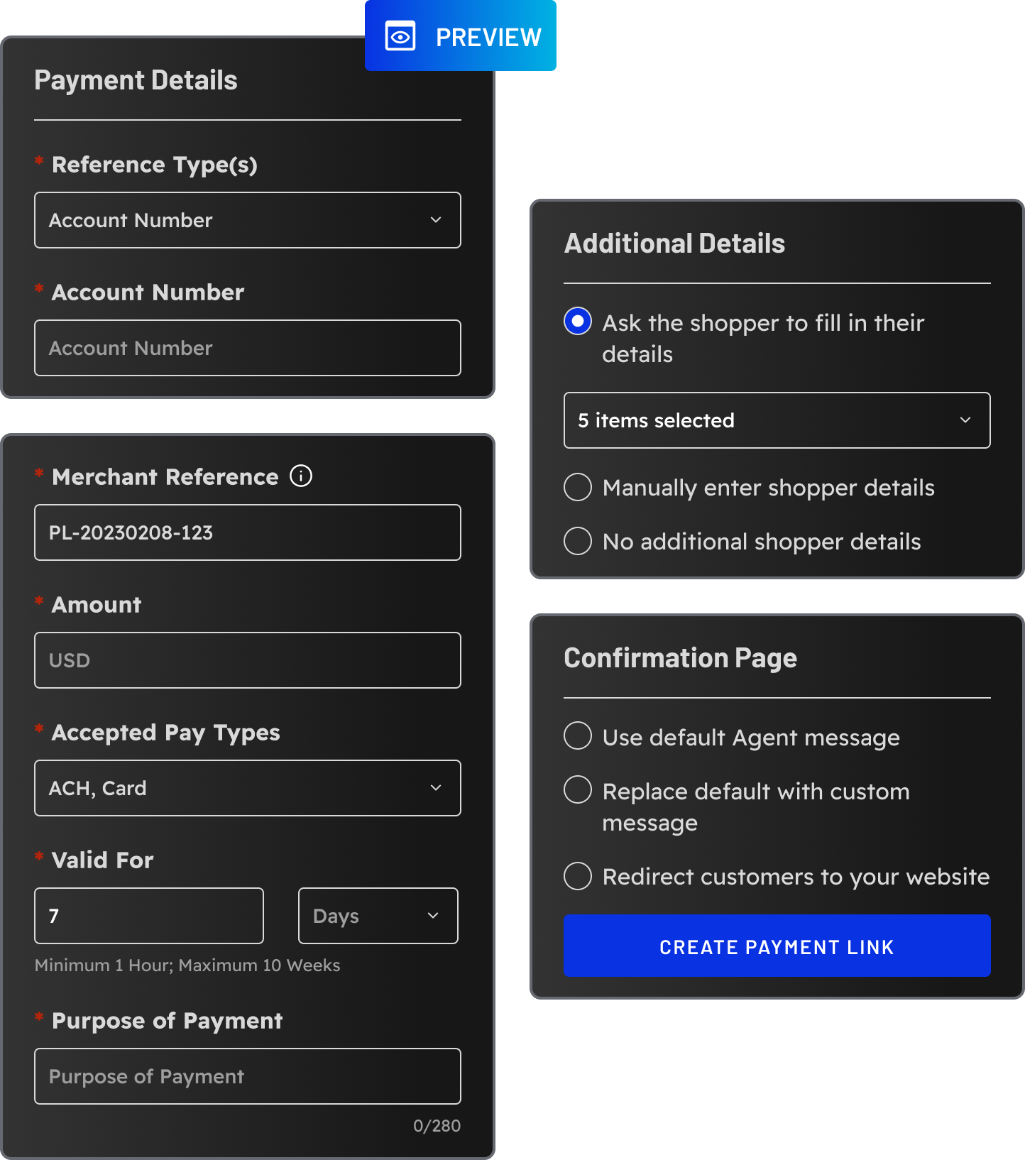 Portal Payment Links